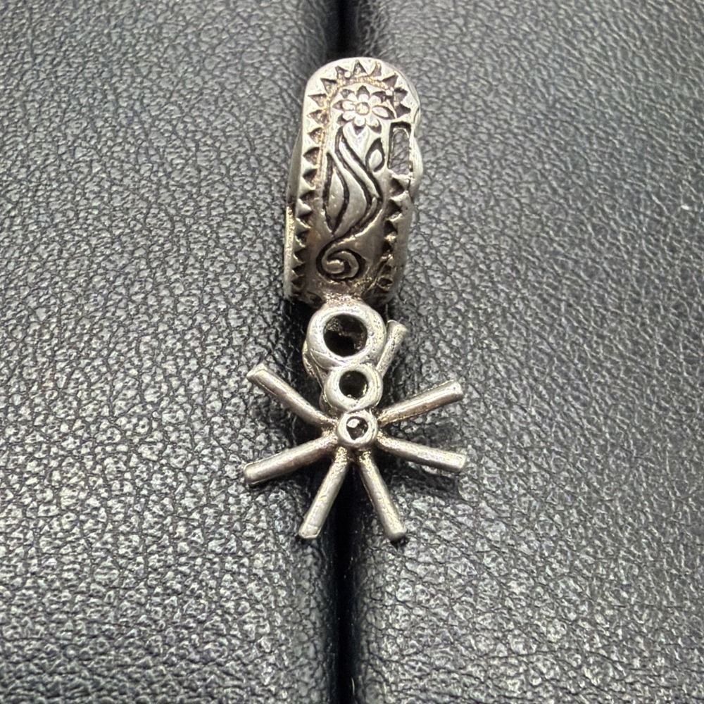 Vintage Sterling Silver Boot Spur Cowboy Charm 925 J28